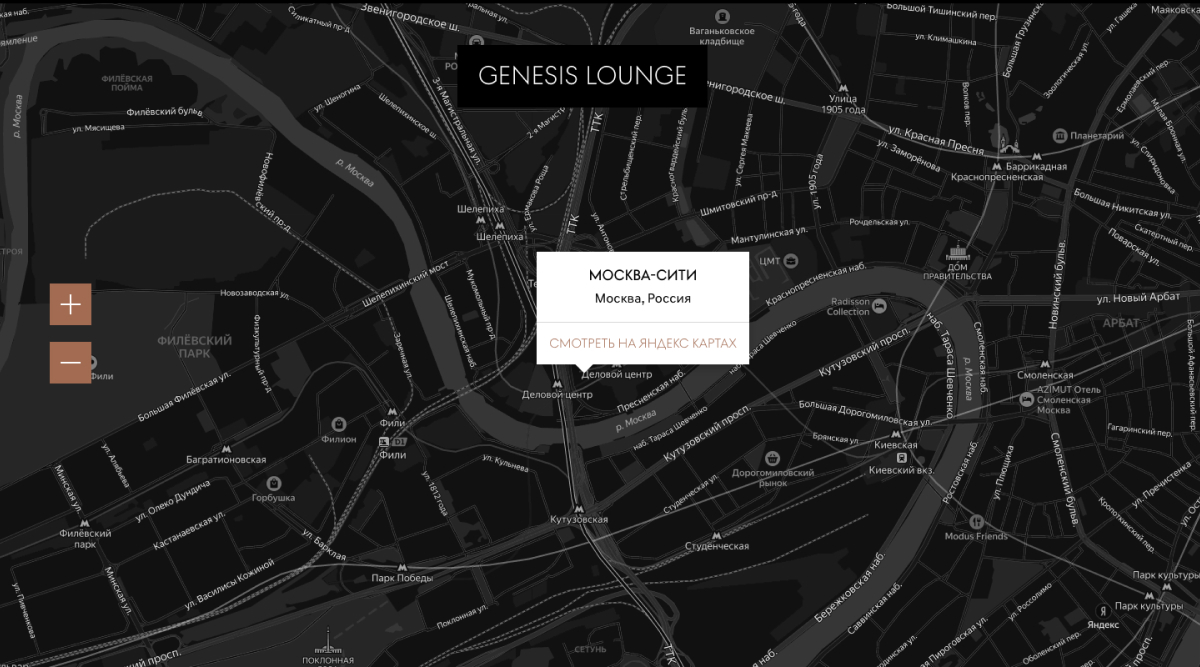 Инетрактивная карта салонов Genesis